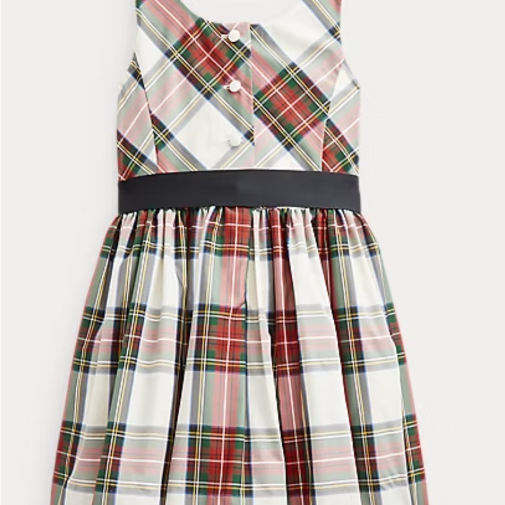 Polo by Ralph Lauren Plaid Fit-and-Flare Girl’s Dress size 5 - Picture 2 of 4